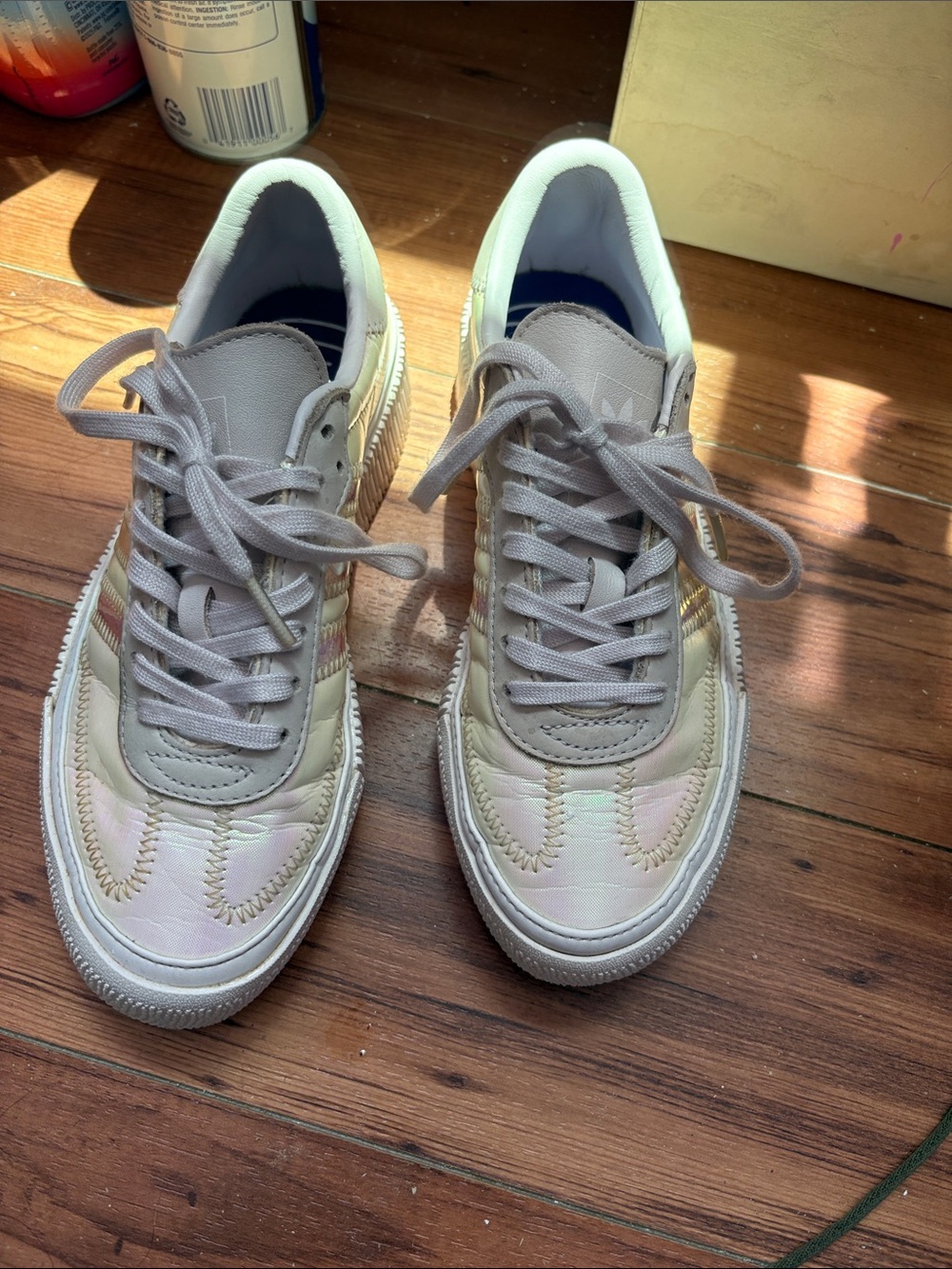 Adidas Sambarose “Out Loud Orchid Tint” Iridescent Sneakers EE5128 Size 5